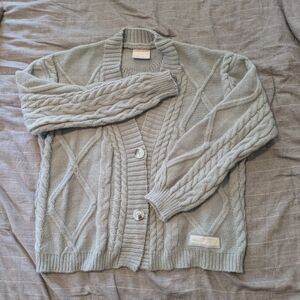 Taylor Swift Gray Cable Knit Cardigan